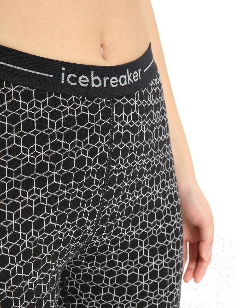 Icebreaker Merino 250 Vertex Alpine Geo Női Leggings Fekete Fehér | HU 1531LISH